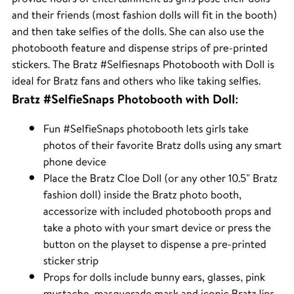 BRATZ selfie snaps photo booth toy- RARE - Picture 8 of 8